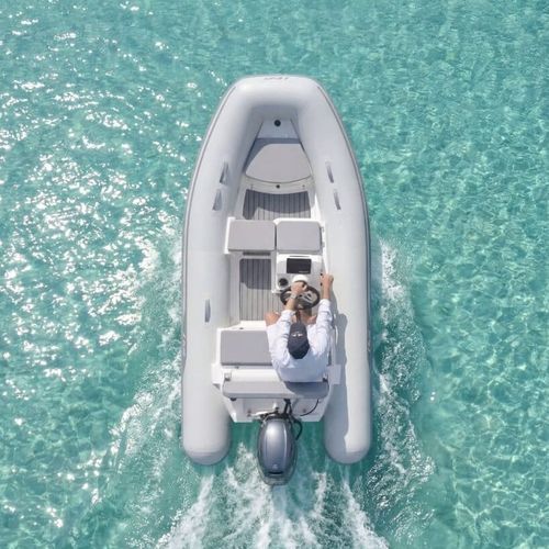 Bateau pneumatique hors-bord - 12 VSX - AB Inflatables - semi-rigide / open / à console latérale