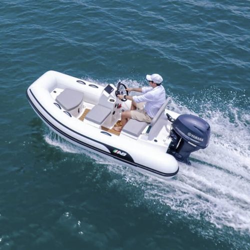 Bateau pneumatique hors-bord - 10 VSX - AB Inflatables - semi-rigide / open / à console latérale
