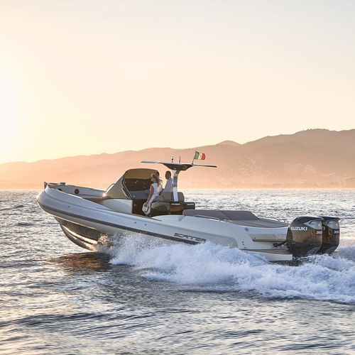 Bateau pneumatique hors-bord - ENVY 1100 TT  - SCANNER - bimoteur / semi-rigide / à console centrale