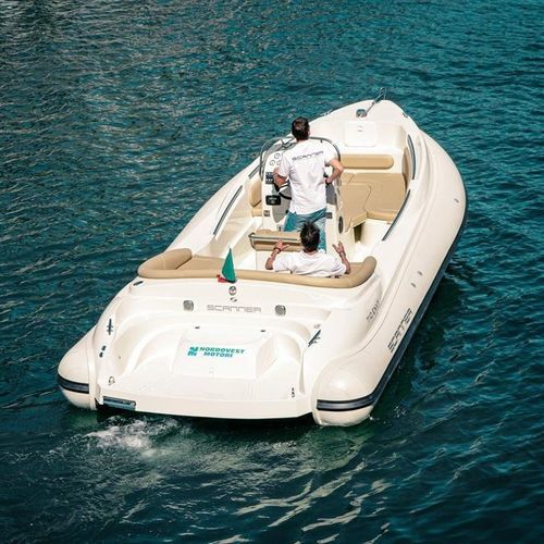 Bateau pneumatique in-bord - ENVY 710  - SCANNER - semi-rigide / à console centrale / open