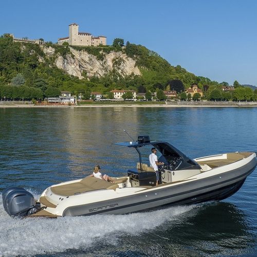 Bateau pneumatique hors-bord - ENVY 1100 HT - SCANNER - bimoteur / semi-rigide / open