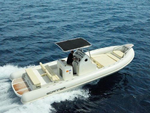 Bateau pneumatique in-bord - 870 D - SCANNER - bimoteur / semi-rigide / à console centrale