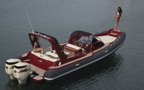 Bateau pneumatique hors-bord - E-MOTION 29 - Mar.co - bimoteur / RIB / à console centrale