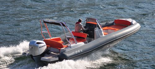Bateau pneumatique hors-bord - 24 X - Marlin - semi-rigide / à console centrale / de sport