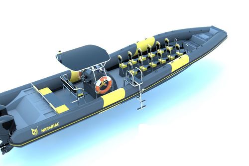 Bateau promenade - ORCA 1200 - Narwhal - hors-bord / bateau pneumatique semi-rigide