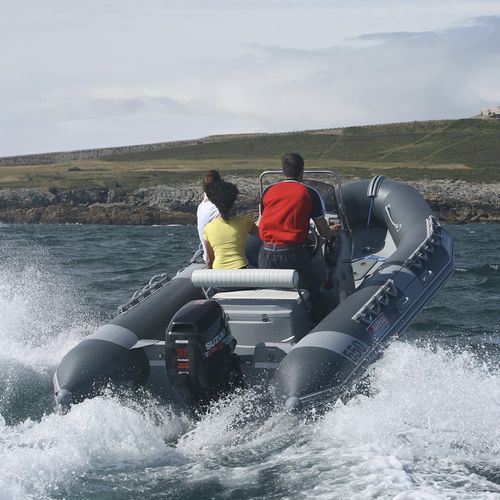 Bateau de support pour la plongée - HD-550 - Narwhal - bateau de recherche scientifique / hors-bord / bateau pneumatique semi-rigide