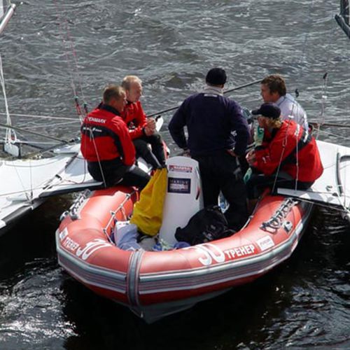 Bateau utilitaire - WB-550 - Narwhal - bateau de support pour la plongée / hors-bord / bateau pneumatique semi-rigide