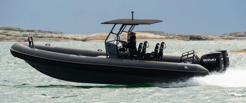 Bateau pneumatique hors-bord - R9 series - RUPERT MARINE - bimoteur / semi-rigide / open