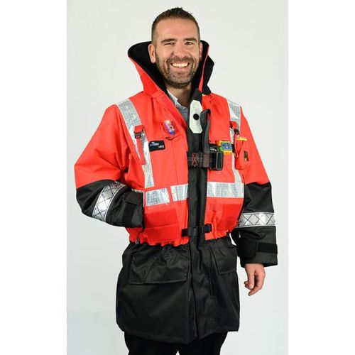Veste à usage professionnel - Mariner Vision - Seasafe Systems Ltd - étanche / avec gilet auto-gonflable incorporé / respirante