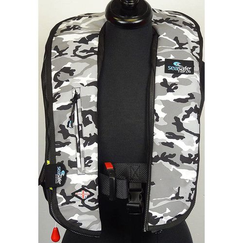 Gilet de sauvetage gonflable - I-Zip – Grey Camo - Seasafe Systems Ltd - 170 N / ISO12402-3 / ISO12401