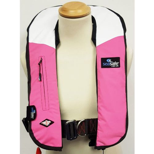 Gilet de sauvetage gonflable - I-Zip – Pink & White - Seasafe Systems Ltd - 170 N / ISO12402-3 / ISO12401