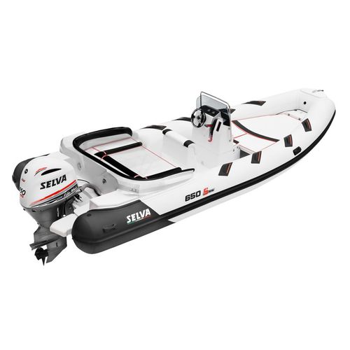 Bateau pneumatique hors-bord - D.650 FAMILY SPECIAL - Selva Marine - Ribs - semi-rigide / à console centrale / open