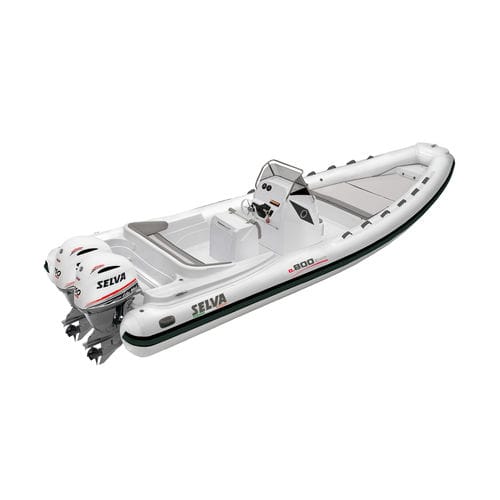 Bateau pneumatique hors-bord - D.800  - Selva Marine - Ribs - bimoteur / semi-rigide / à console centrale
