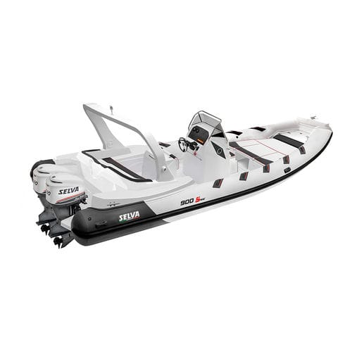 Bateau pneumatique hors-bord - D.900 SPECIAL  - Selva Marine - Ribs - bimoteur / semi-rigide / à console centrale