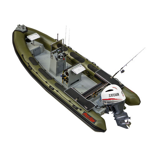 Bateau de support pour la plongée - 660 PRO - Selva Marine - Ribs - bateau de pêche professionnelle / hors-bord / coque rigide