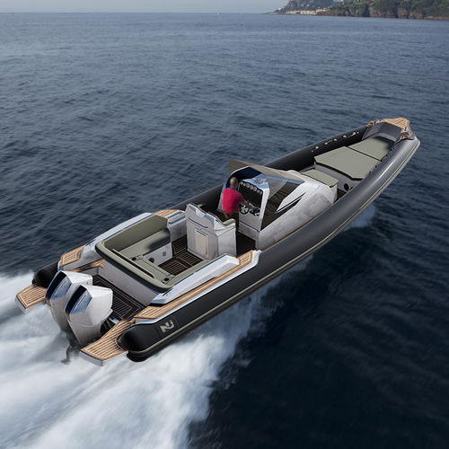 Bateau pneumatique hors-bord - Prince 33 CC - Nuova Jolly - bimoteur / semi-rigide / à console centrale