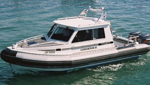 Bateau de service - T249XL CABIN - Titan - hors-bord / bateau pneumatique semi-rigide