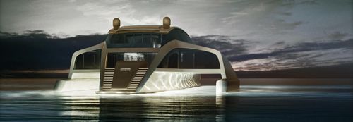 Mega-yacht de luxe trimaran à moteur - 210 Sunreef Power Trimaran - Sunreef Yachts - de croisière / avec timonerie / coque à déplacement