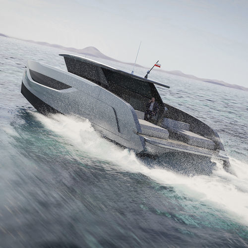Vedette in-bord - Ultima 44 - Sunreef Yachts - hybride / hard-top / de croisière rapide