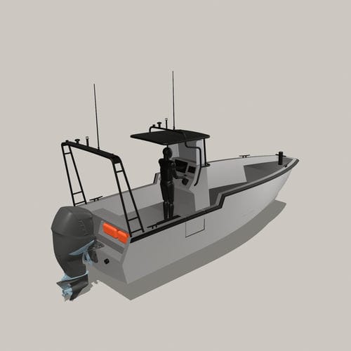 Bateau de surveillance - EXOCET 6.50 - Chantier Naval Delavergne - bateau de sauvetage / bateau de travail / bateau utilitaire