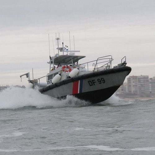 Bateau de surveillance - LEZARDE DF98 - Chantier Naval Delavergne - in-bord / en aluminium
