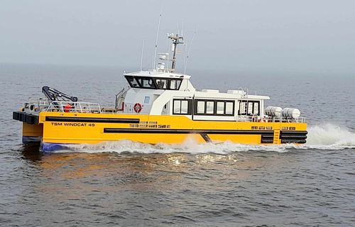 Bateau de transport de personnel - TSM WINDCAT - Chantier Naval Delavergne - bateau de service pour parc éolien / catamaran / in-bord