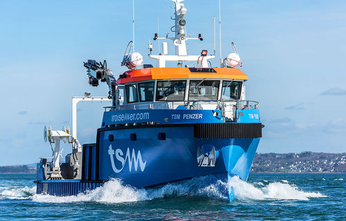 Navire spécial barge de travail - TSM PENZER - Chantier Naval Delavergne - en aluminium