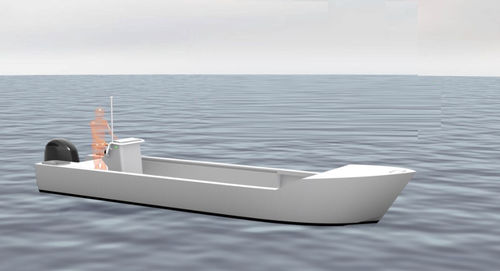 Bateau de travail - YOLE 7.5 - Chantier Naval Delavergne - hors-bord