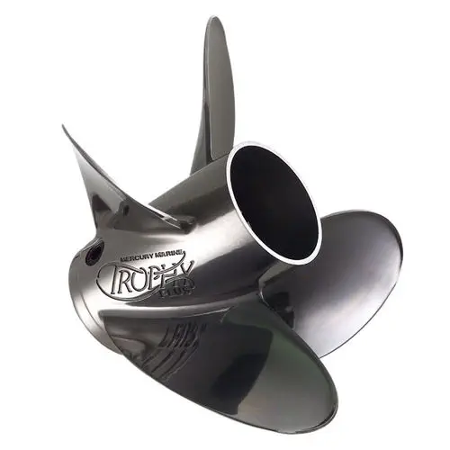 PRIZOM Hélice Hors-Bord Mercury Mariner 4-6 CV - 7.8 X 9 - 3 Pales 12 Cannelures - Aluminium Noir