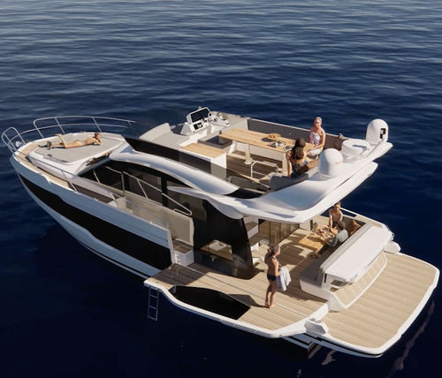 Vedette in-bord - 440 FLY - Galeon - bimoteur / à fly / max. 14 personnes