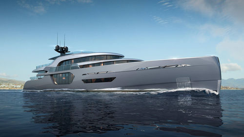 Mega-yacht de croisière - ENVY 50 - Admiral yachts - raised pilothouse / 5 cabines / coque semi-planante