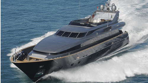 Super-yacht de croisière - M/Y FRAMURA - Admiral yachts - à fly / à déplacement / alliage d'aluminium