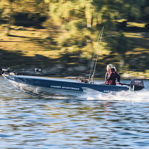 Barque hors-bord - SPORTSMAN 445 BASIC - Linder - open / de pêche sportive / de sauvetage