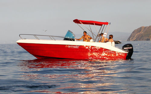 Coque open hors-bord - Elena 6.50 - Cantiere Nautico Marinello - à console centrale / de pêche sportive / en fibre de verre