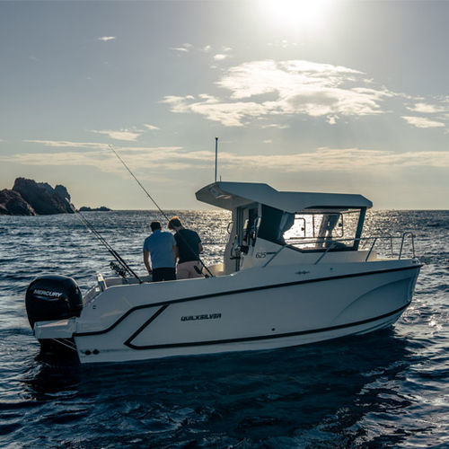 Bateau de pêche-promenade hors-bord - 625 Pilothouse - Quicksilver Boats - avec timonerie / max. 6 personnes / avec cabine