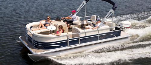 Bateau ponton hors-bord - 8520 C-N-F EXP - Sunchaser Corp - de pêche sportive / max. 10 personnes