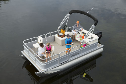 Bateau ponton hors-bord - Oasis 816 Fish - Sunchaser Corp - de pêche sportive / max. 6 personnes