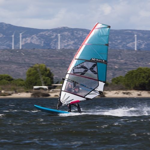 Voile de planche de vagues - Shark v7 - Exocet - de freewave / 5 lattes