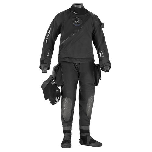 Combinaison étanche de plongée - EVERTECH  - Scubapro - à manches longues / deux pièces / 4 mm