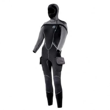 Combinaison en néoprène de plongée - SU8160110MS - Apeks - à cagoule / monopièce / à manches longues