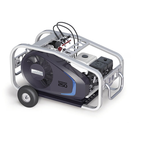 Compresseur de plongée - MARINER 250  - BAUER KOMPRESSOREN GmbH - tri-étagé / mobile / lubrifié à l'huile