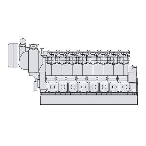Moteur in-bord - S.E.M.T. Pielstick PC2.6B (DE) - MAN Energy Solutions - Marine - de propulsion / diesel / électrique