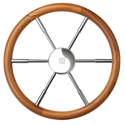 Volant en inox pour bateau à moteur - PRO series - VETUS - en teck / course / traditionnel