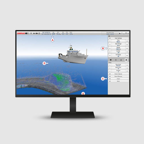 Logiciel hydrographique - TD50 - Simrad - pour étude / de visualisation / pour navire