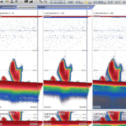 Écho-sondeur pour navire - EQ50 - Simrad - bi-fréquence / numérique
