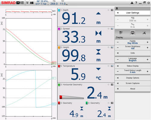 Système de contrôle pour navire de pêche - PI50 - Simrad - du chalut