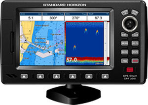 Combiné lecteur de cartes - CPF300i  - Standard horizon - sondeur de pêche / radar / AIS
