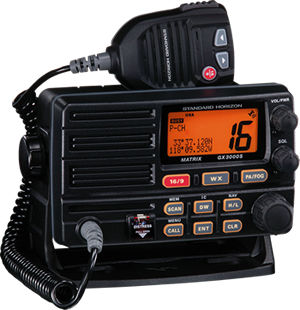 Radio pour bateau - GX3000S - Standard horizon - fixe / VHF / submersible