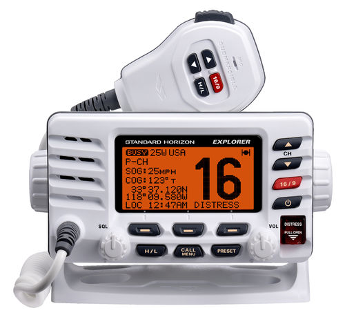 Radio pour navire - EXPLORER GX1600 - Standard horizon - fixe / VHF / étanche