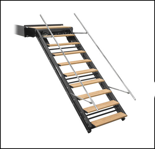 Échelle pour yacht - SI 407 AQUARIUS - Besenzoni SpA - escamotable / d'embarquement / pour plate-forme